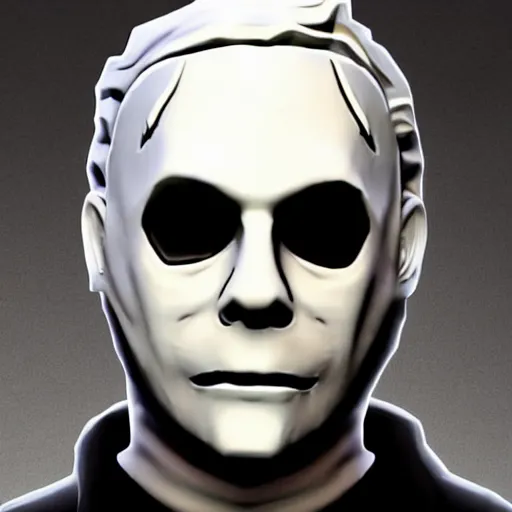 Image similar to Michael Myers in Fortnite 4K quality super realistic