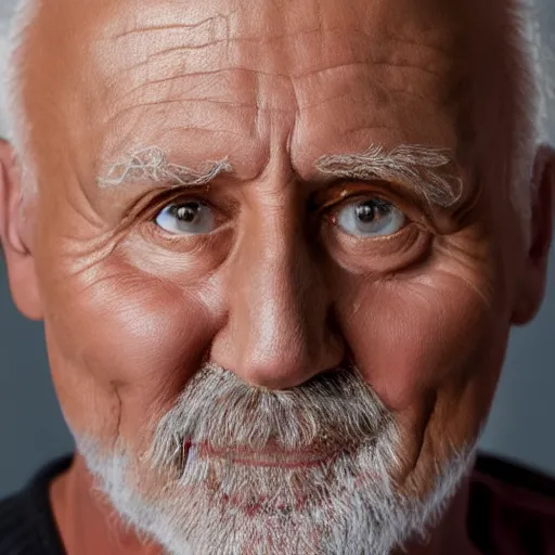 Image similar to portrait of hide the pain harold, accurate and detailed, stock photo, realistic, 8k, Canon DLSR