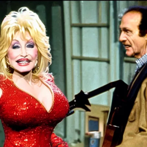 Image similar to Dolly Parton guest stars on an episode of Deep Space Nine