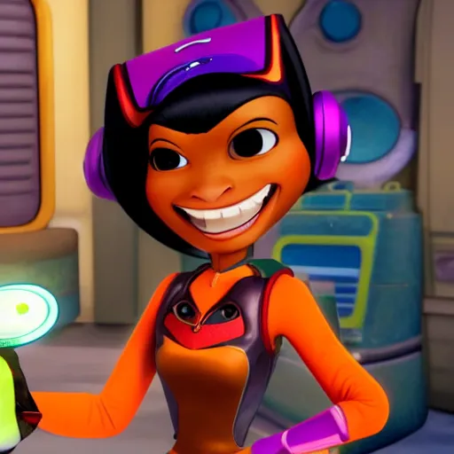 Prompt: penny proud in the ratchet and clank universe