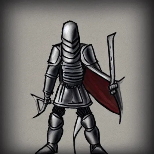 Prompt: poorly drawn knight