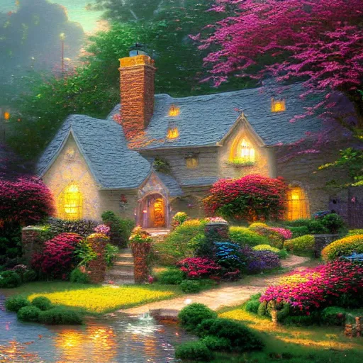 artwork by Thomas Kinkade | Stable Diffusion | OpenArt