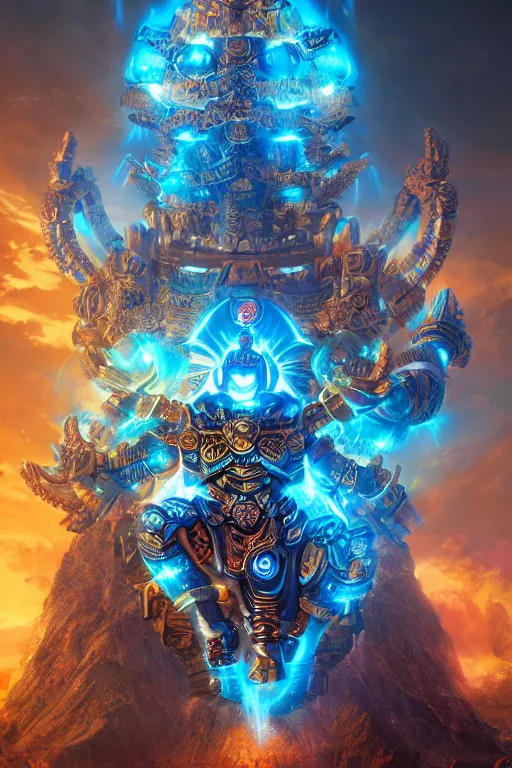 Image similar to Ancient Sacred Unicron Bodhisattva, trending on Artstation, cinematic 8K concept art matte painting, glorious incredible beautiful sacred stunning digital art