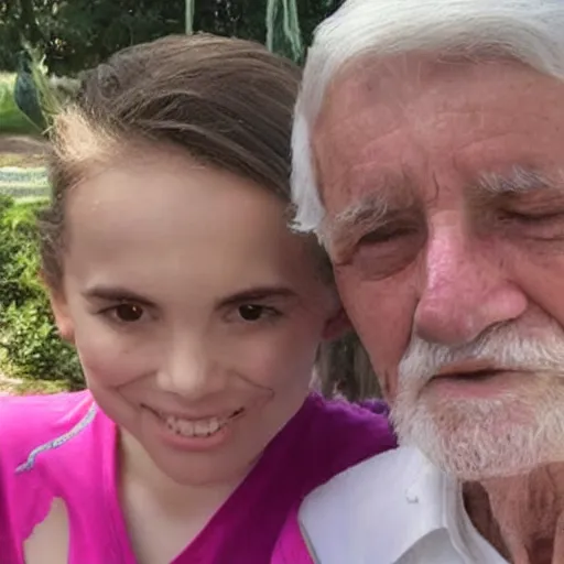 Image similar to girl coming out as trans to her grandpa