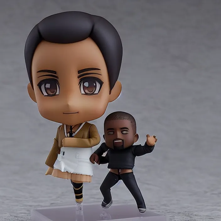 Prompt: An anime Nendoroid of Kanye, figurine, detailed product photo