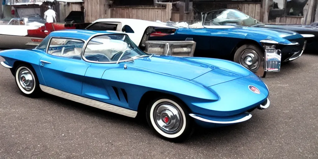 Prompt: “1960s Mid Engine Corvette”