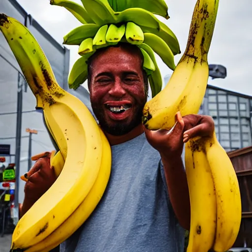 Prompt: banana king