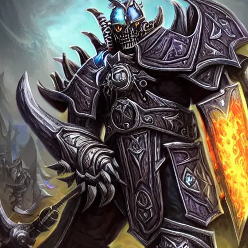 Image similar to world of warcraft chad lich king