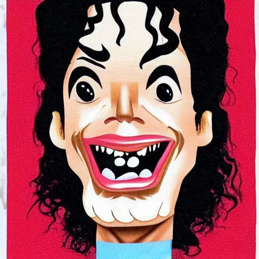 Image similar to michael jackson caricature