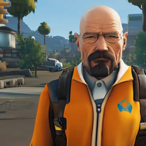 Image similar to walter white in overwatch