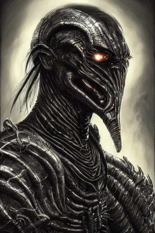 Prompt: realistic portrait beautiful concept art of mortal kombat movie scene when liu kang mutate into alien worm. horror, created by gustave dore and greg rutkowski, high detailed, smooth draw, synthwave neon retro, intricate, trending on artstation.