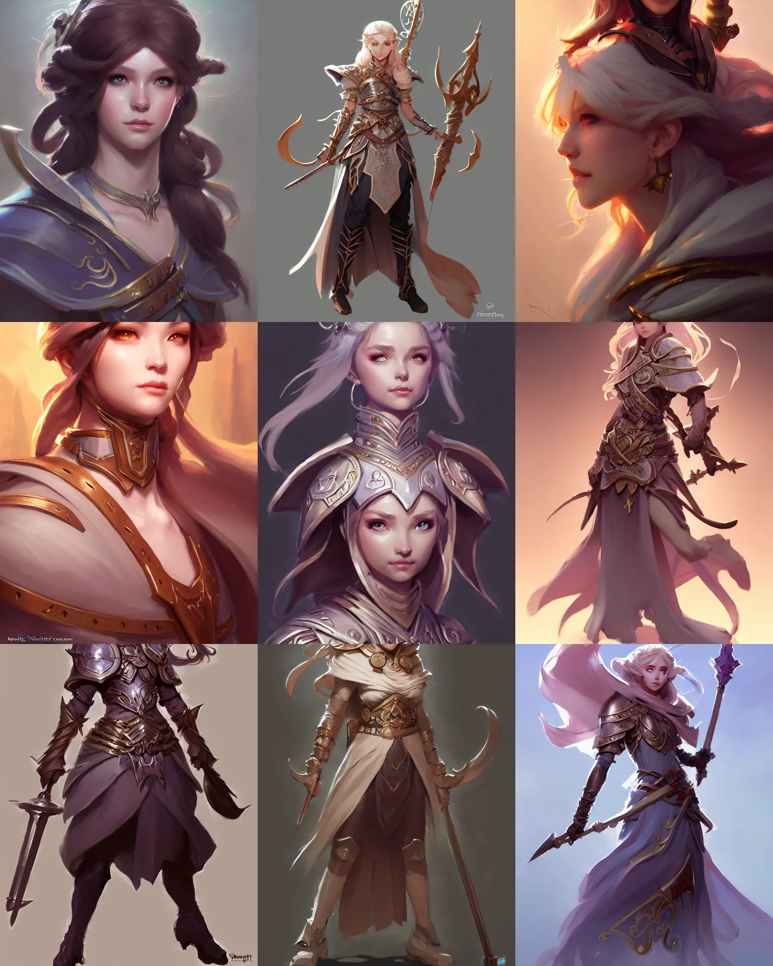 Prompt: character concept art of a gorgeous fantasy cleric | | distinct - fine, key visual, realistic shaded perfect face, fine details by stanley artgerm lau, wlop, rossdraws, james jean, andrei riabovitchev, marc simonetti, sakimichan, and jakub rebelka, trending on artstation