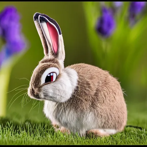 Image similar to Portrait of a bugs bunny, Sigma 85mm Lens F/1.8, award winning photography