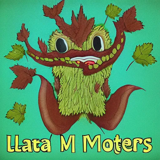 Prompt: leaf monster, vhs footage