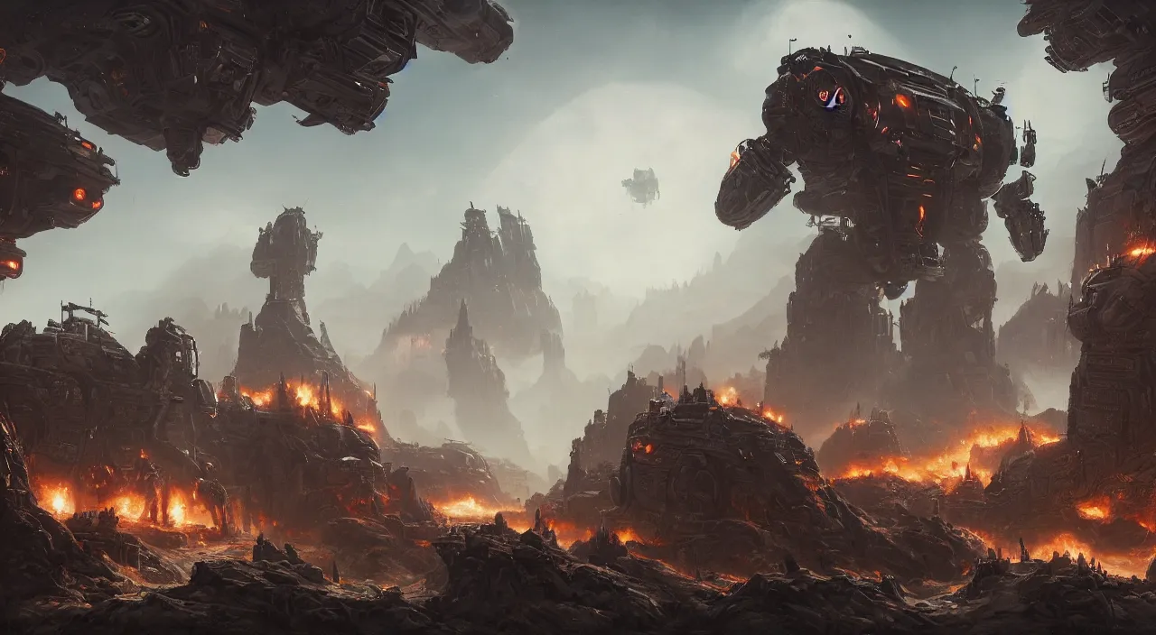 Image similar to a beautifully ultradetailed painting of the contra space war, monster, robot, army, bill rizer, by raphael lacoste, eddie del rio, greg rutkowski, 4 k, unreal engine