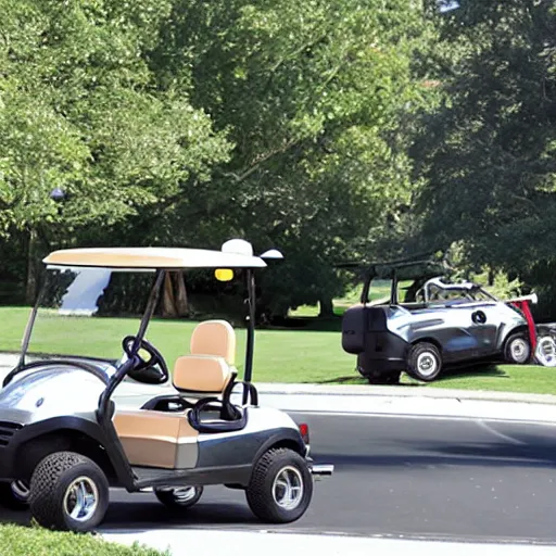 Image similar to scene of golf cart accident