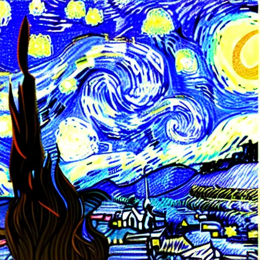 Prompt: colorful scratch paper, starry night, Scratch paper art, 8k, digital art station