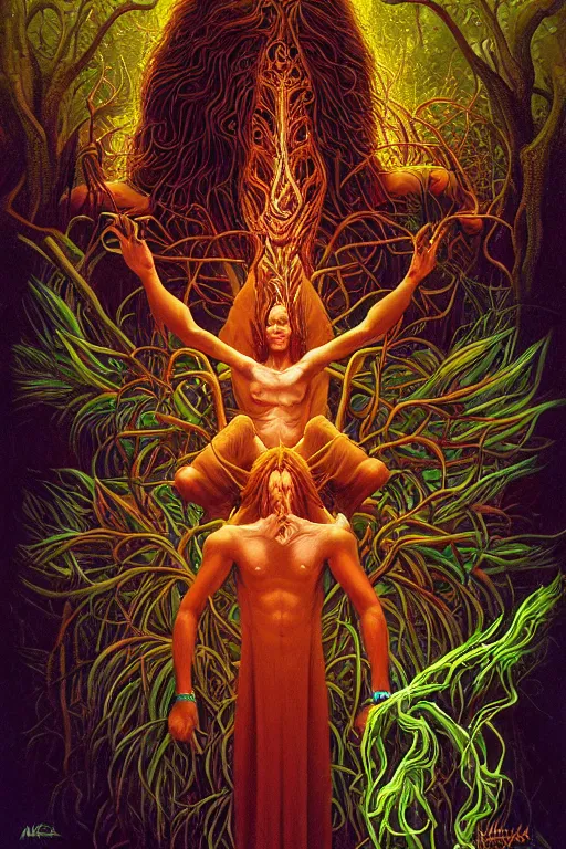 Image similar to The Ayahuasca Spirit, by Michael Whelan