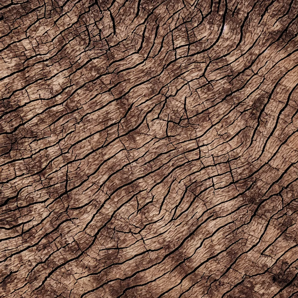 Prompt: old wood wrinkled surface texture, mountain terrain photo from above