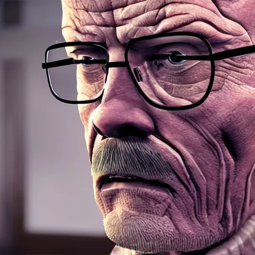 Image similar to walter white as a hideous spider, horror, photorealistic,, features intricate detail, epic composition and the style of unreal engine.