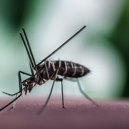 Prompt: a high quality photo of a mosquito photography