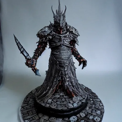 Image similar to cake as a dark souls boss by Eric Joyner