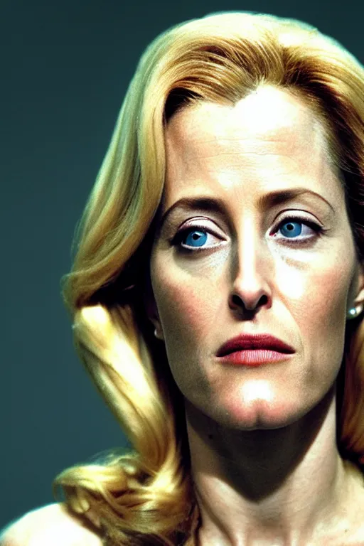 Image similar to gillian anderson as an alien queen