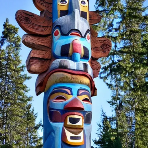 Image similar to totem pole