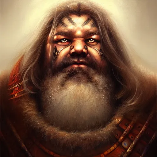 Prompt: portrait painting of a dwarven berserker, sharp focus, award - winning, trending on artstation, masterpiece, highly detailed, intricate. art by lise deharme