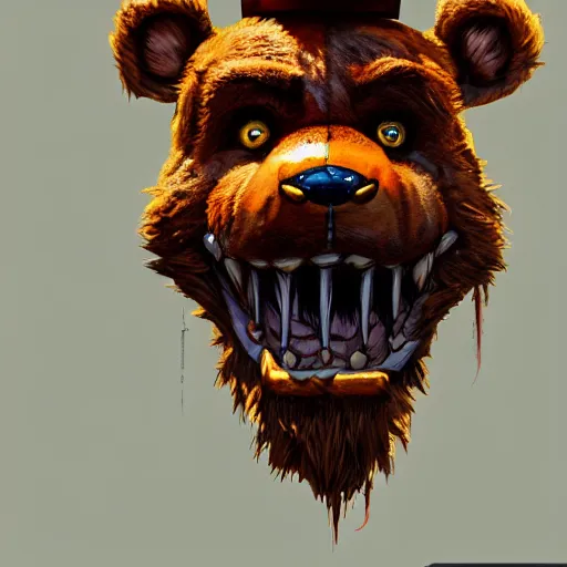 freddy fazbear, detailed artwork, 4k