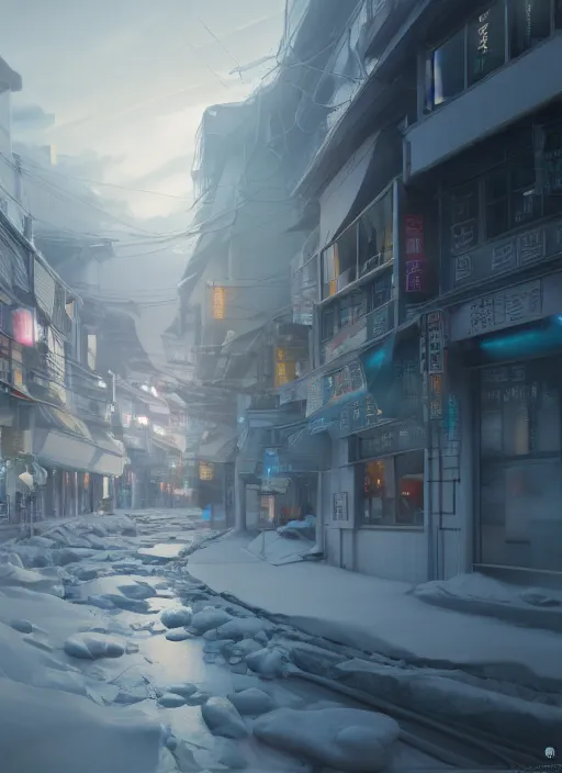 Prompt: subsurface scattering, white, future kyoto city ， vibrant colors, octane render, fenghua zhong, volume light, highly detailed, rim light, art, cinematic lighting, very coherent, hyper realism, 8 k
