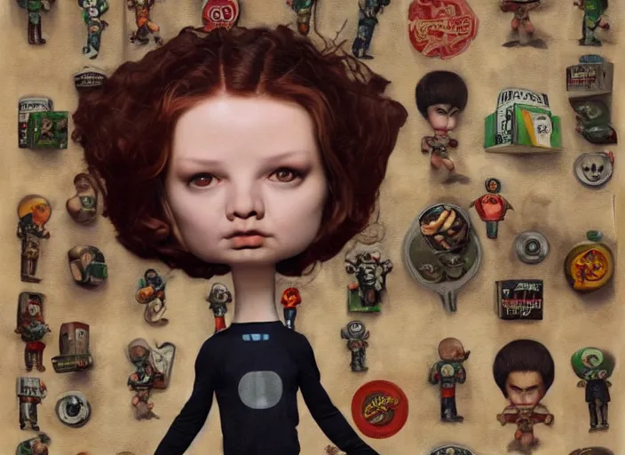 Image similar to the x - man made of x - burger, lowbrow, matte painting, 3 - d highly detailed, in the style of mark ryden,