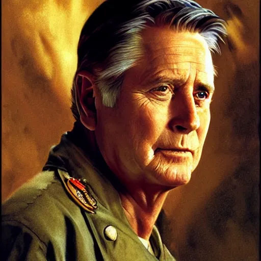 Image similar to a portrait of martin sheen portraying captain willard in apocalypse now cinematic lighting, photorealistic, octane render, 8 k, depth of field, 3 d, art by artgerm and greg rutkowski and alphonse mucha and uang guangjian and gil elvgren and sachin ten