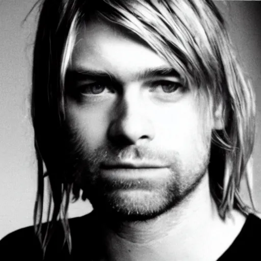 Prompt: a photo of kurt cobain