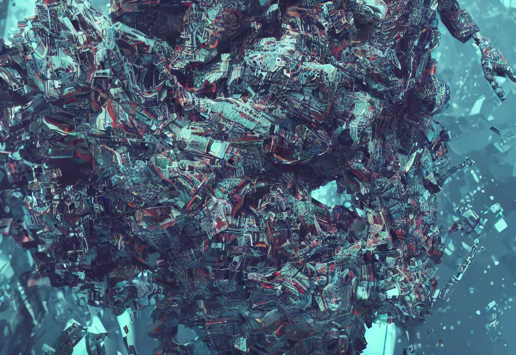 Prompt: glitch abstract art, ultra realistic, concept art, intricate details, highly detailed, photorealistic, octane render, 8 k