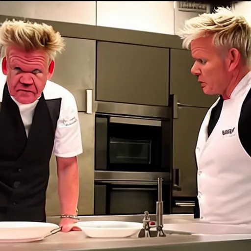 Image similar to gordon ramsay pissed off that his toilet broke, 8k, dramatic scene