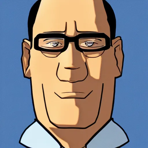 Image similar to Close-up portrait of Hank Hill