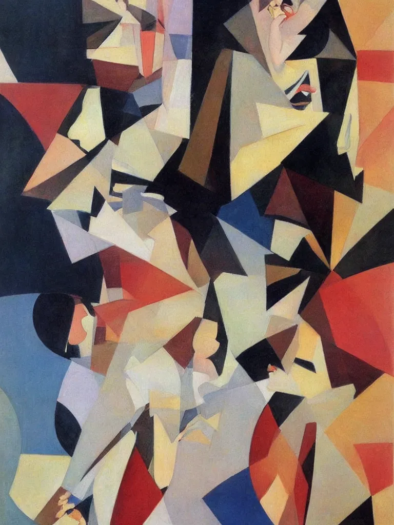 Prompt: shaded cubism, oil painting by coby whitmore
