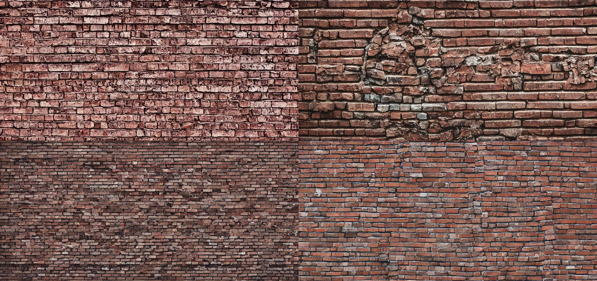 Prompt: a brick wall, each brick has an eye looking in a random direction