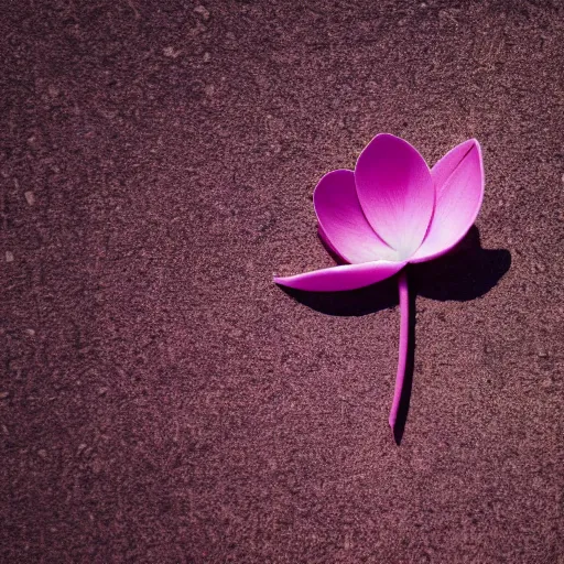 Image similar to closeup photo of 1 lone purple petal flying above a kids in park, aerial view, shallow depth of field, cinematic, 8 0 mm, f 1. 8 - c 1 1. 0