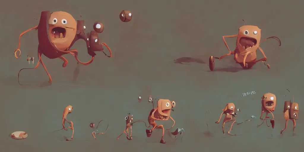 Prompt: cute monster playing basketball by Goro Fujita and Simon Stalenhag , 8k, trending on artstation, hyper detailed, cinematic