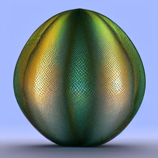 Image similar to translucent dragon scale egg, photorealistic, symmetrical, unreal engine, 4k