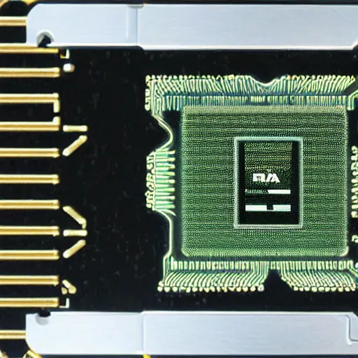 Image similar to new nvidia ua 1 0 0 ai accelerator chip, codenamed stepan bandera