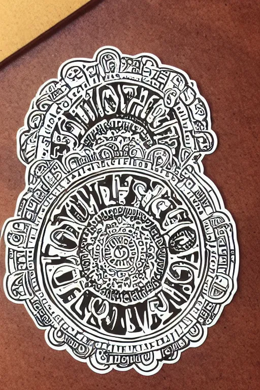 Image similar to a sticker illustration of a portal, highly detailed, elegant, intricate