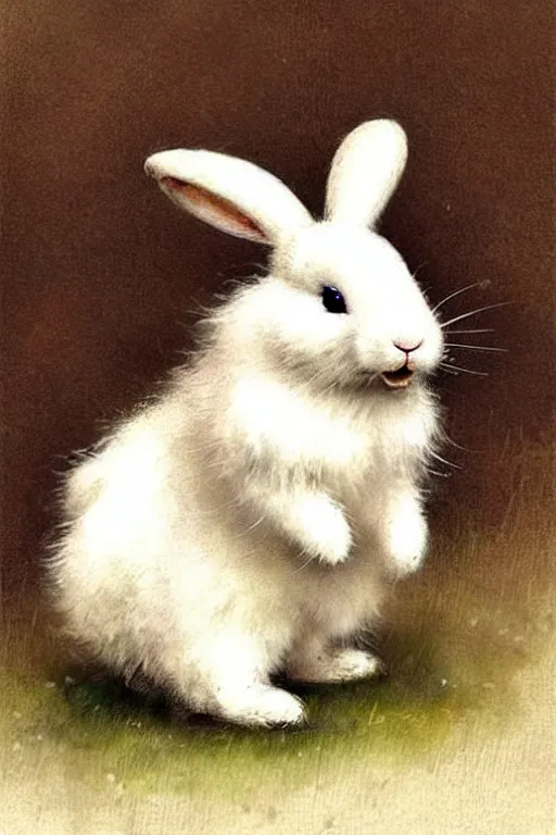 Image similar to adventurer ( ( ( ( ( 1 9 5 0 s retro future fluffy white rabbit. muted colors. ) ) ) ) ) by jean baptiste monge!!!!!!!!!!!!!!!!!!!!!!!!! chrome red