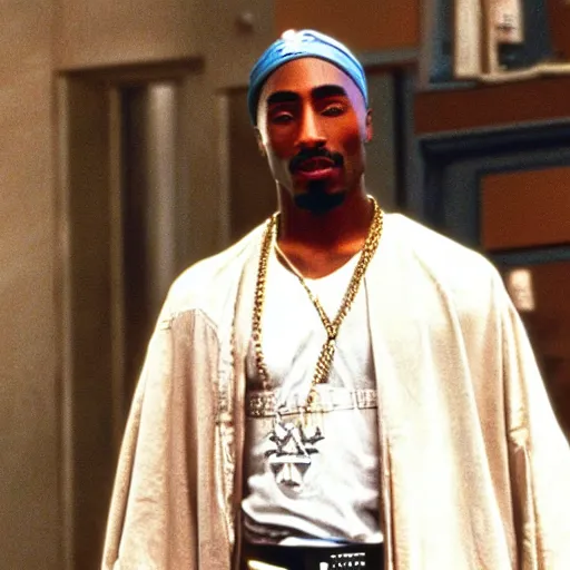 Prompt: tupac shakur starring in star wars 1 9 7 2