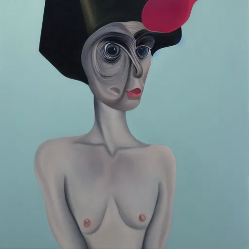 Image similar to the shapeshifter, surrealist portrait painting