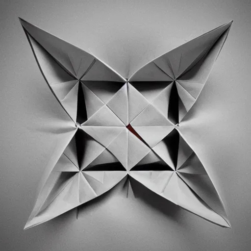 Prompt: an award winning origami, macro photography, ambient light