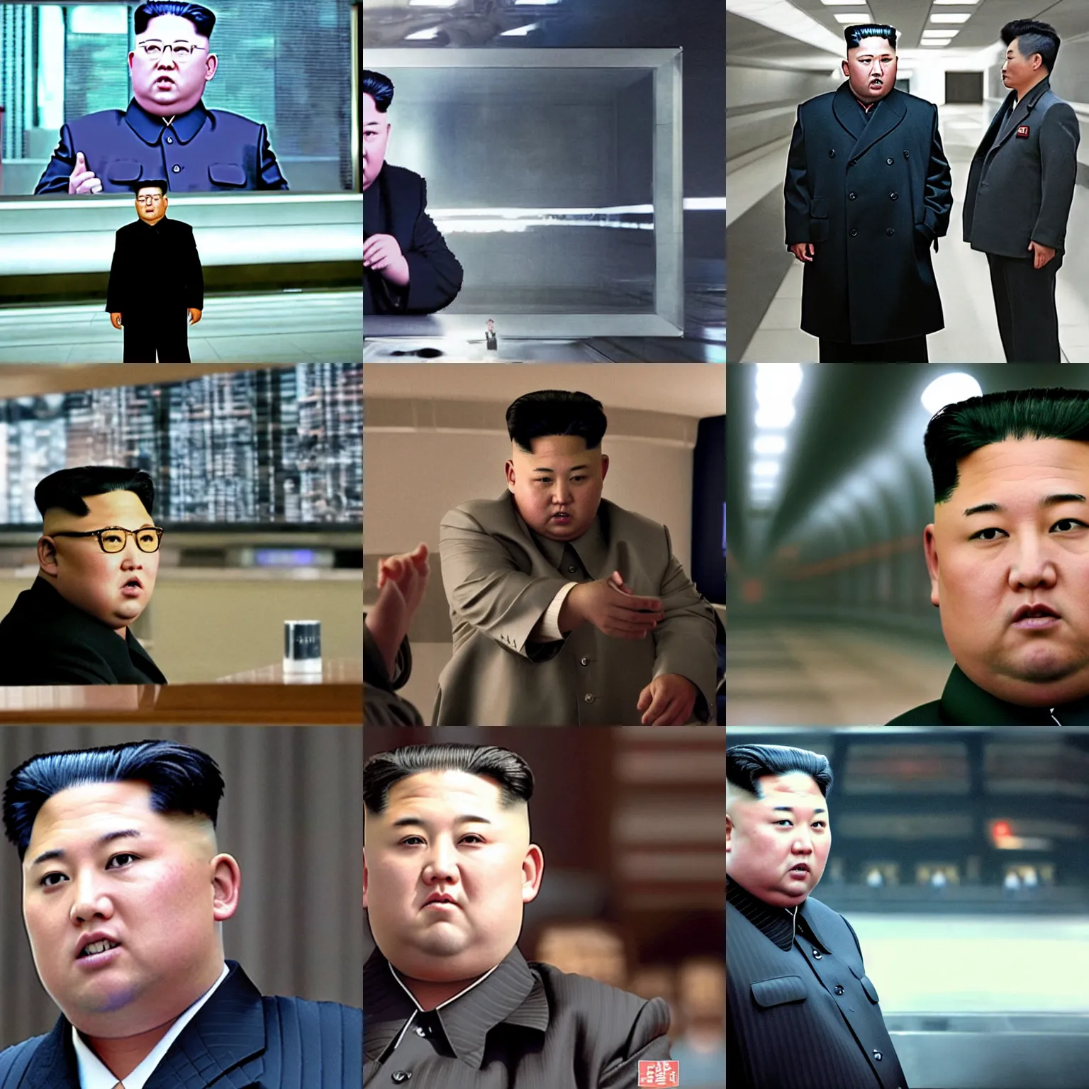 Prompt: Movie still of Kim Jong-Un in Minority Report