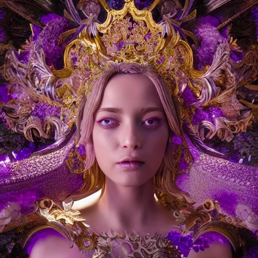 Image similar to princess of amethyst, ornate, intricate, hyper detailed, stunning, surreal, 4 k, octane render